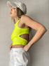'Ulani' Cutout Round Neck Tank Top - Celes Fashion